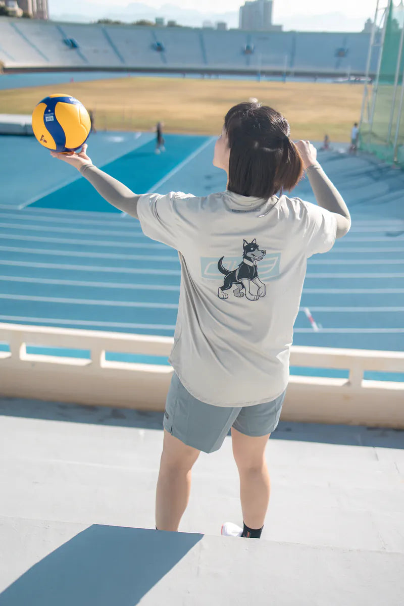 TOP-BR彈性運動短袖上衣-4