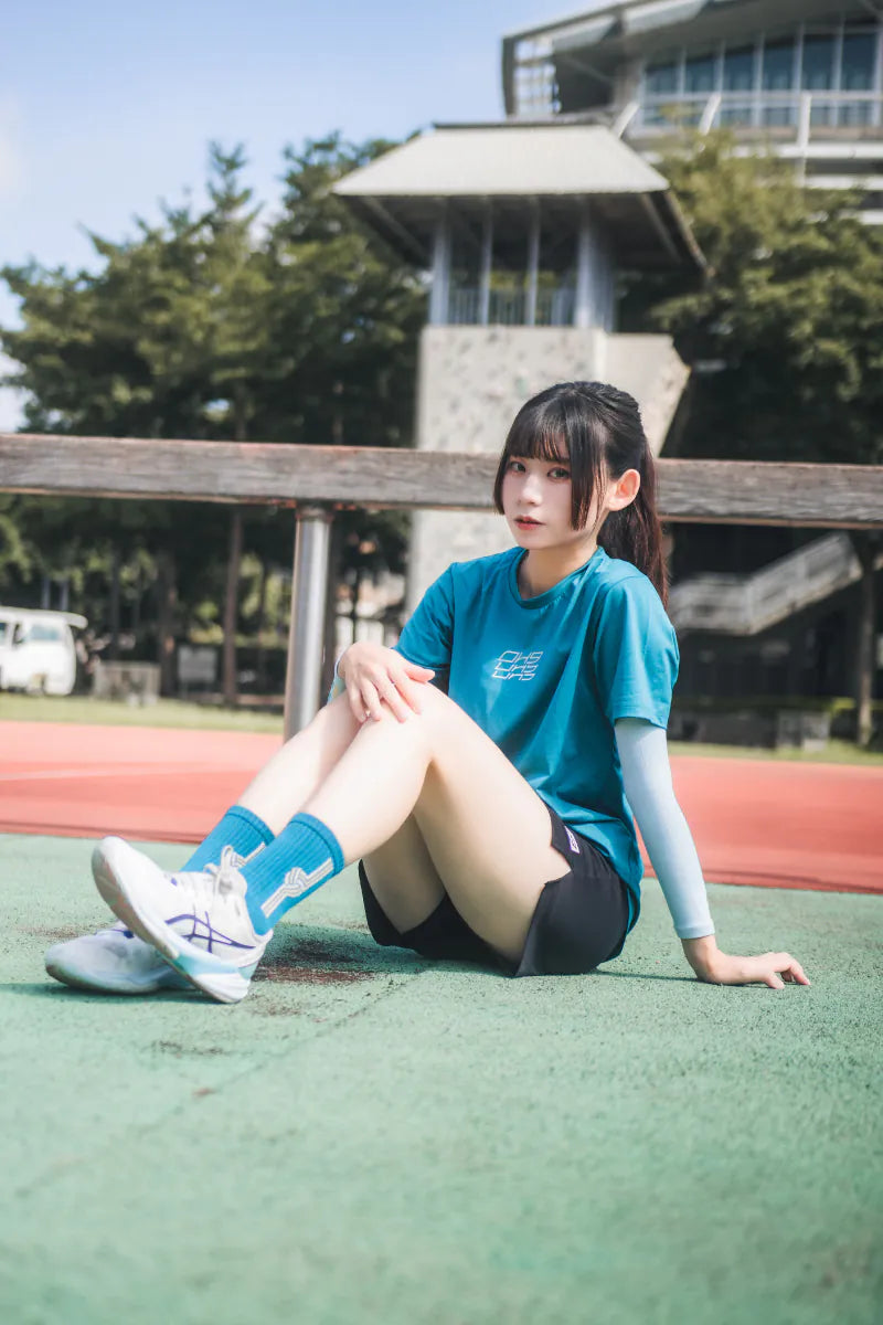 TOP-BR彈性運動短袖上衣