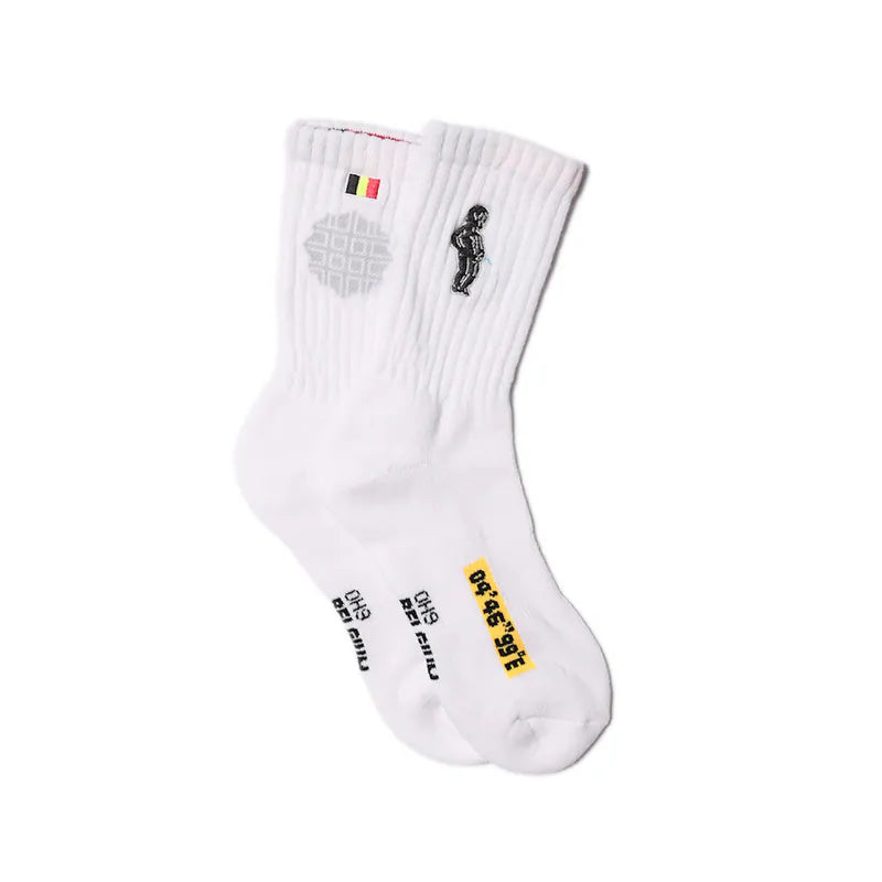 oh9 leisure socks embroidery 