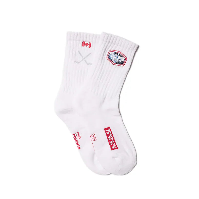 oh9 leisure socks embroidery 