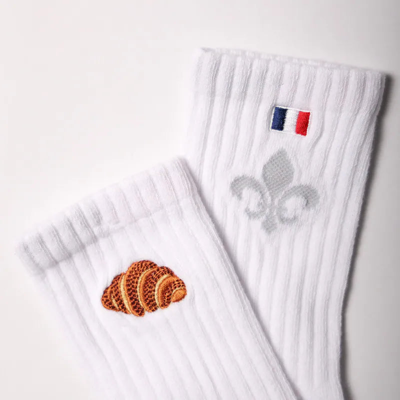 oh9 leisure socks embroidery 